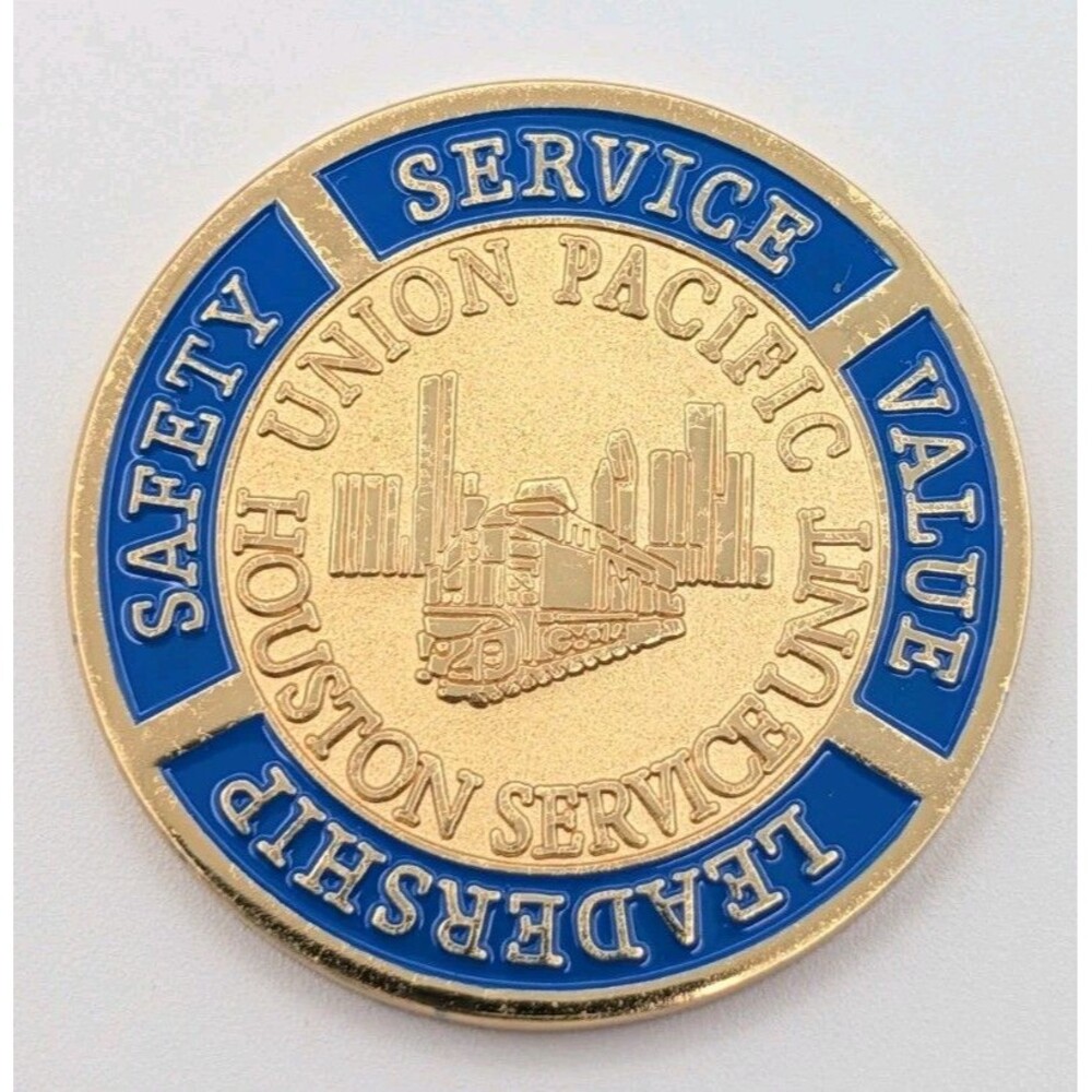 Union Pacific Houston Service Unit Challenge Coin Summer Spike Safety Culture